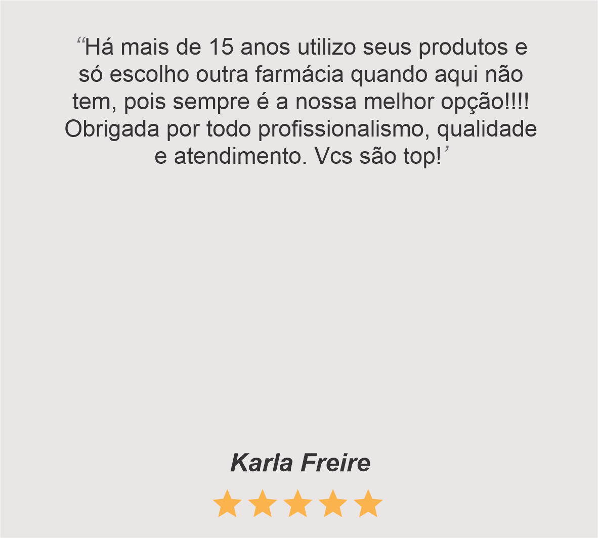 Depoimento de Clientes Ecovita Farma